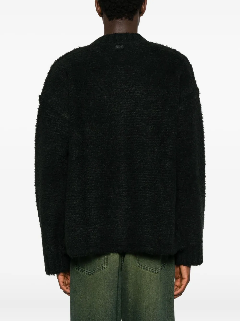 Lacoste Trui met jacquard Zwart