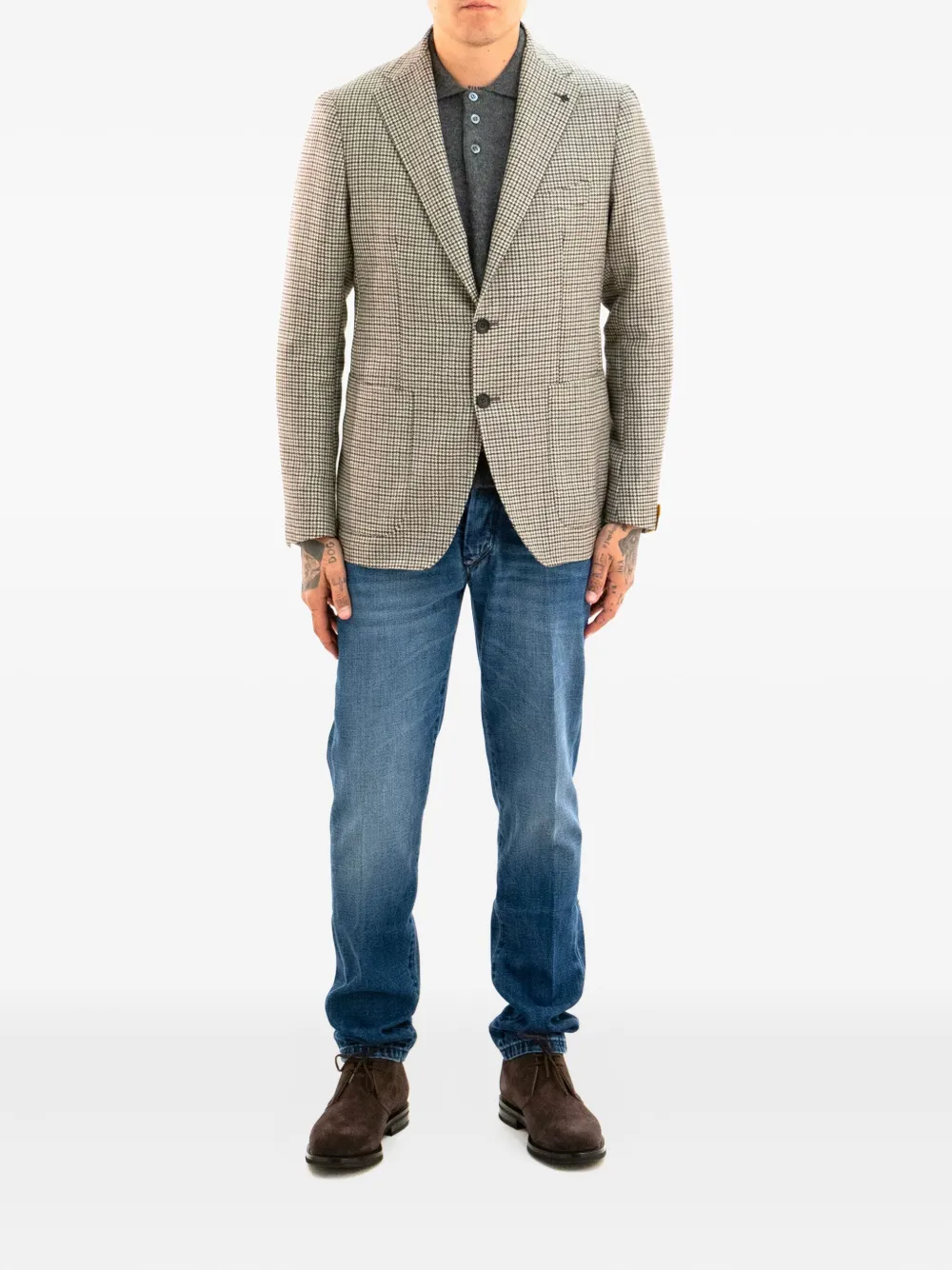 Tagliatore chamarra con botones y motivo pied de poule | Blazers | Image 2