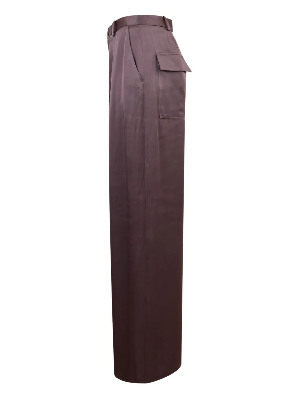 LAPOINTE front-pleat satin-effect trousers | Wide-Leg Pants | Image 2