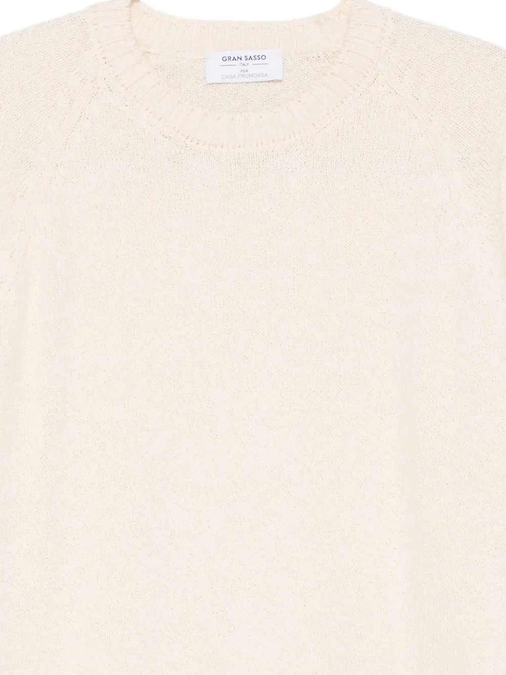Gran Sasso Raglan trui met ronde hals Beige