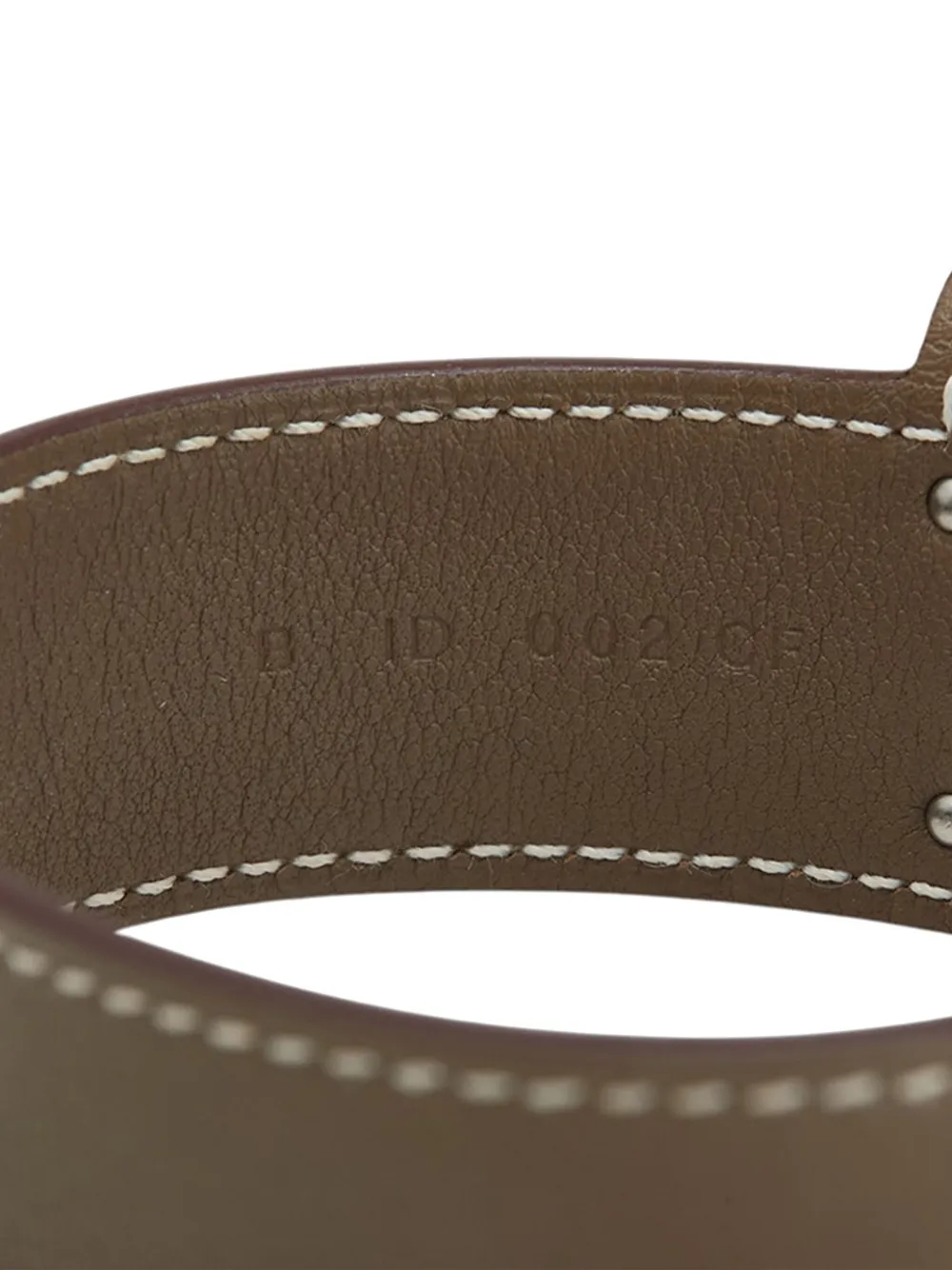Pre-owned Hermes 2023 Small Chevre Chamkila Kelly Twist Bracelet Costume Bracelet In Brown