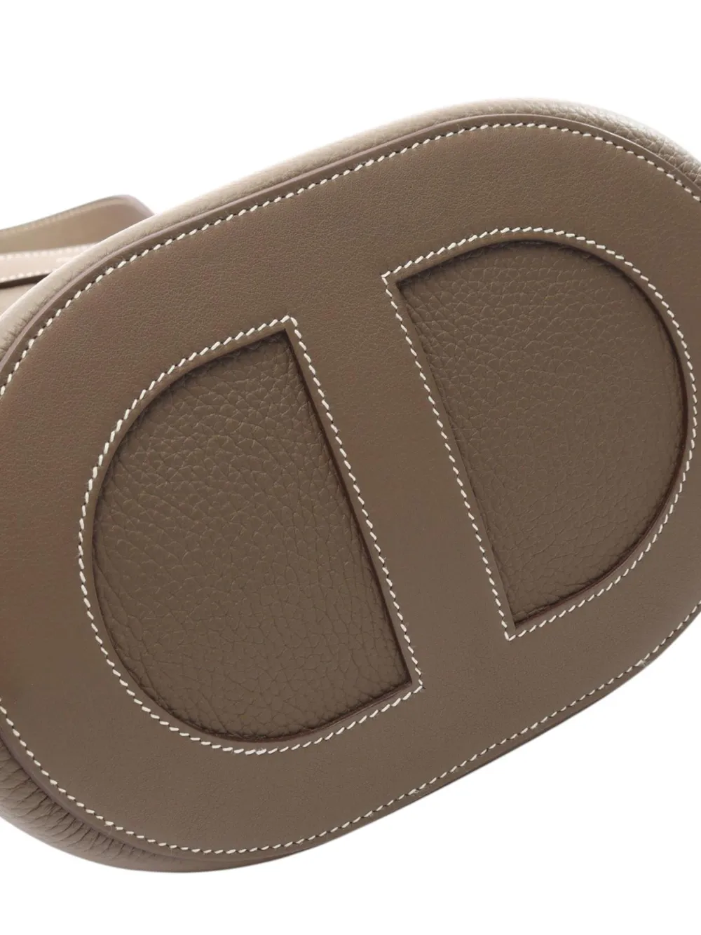 Pre-owned Hermes 2024 Clemence In The Loop 23 Handbag In Brown