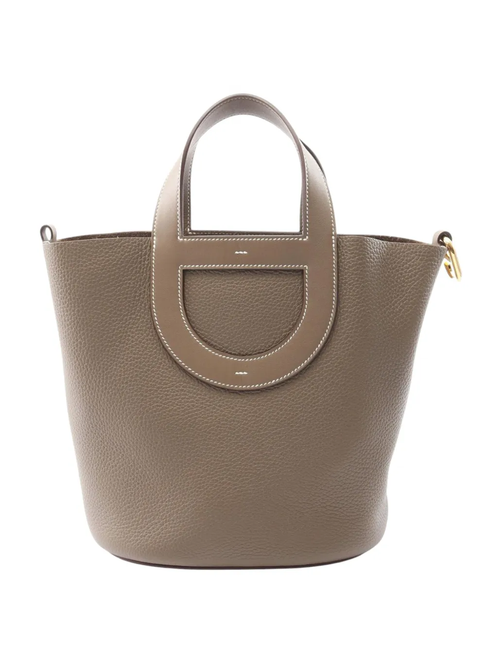 Hermès Pre-Owned 2024 Clemence In the Loop 23 handbag - ブラウン Hermès Pre-Owned 2024 Clemence In the Loop 23 handbag - ブラウン