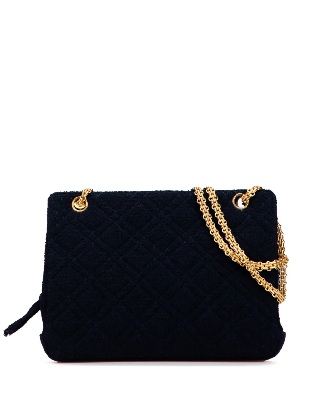 CHANEL Pre-Owned 1994-1996 Quilted Terry Cloth Frame Bag shoulder bag CHANEL Pre-Owned 1994-1996 Quilted Terry Cloth Frame Bag shoulder bag