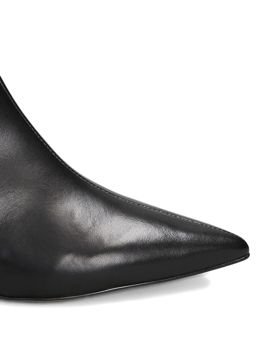 Carrano 40mm Pointed Zip Boots In Black