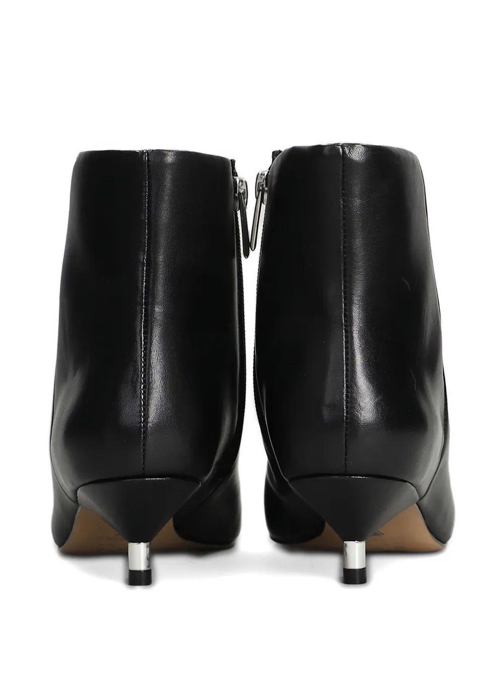 Carrano 40mm Pointed Zip Boots In Black
