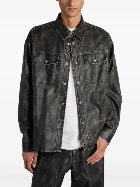 Palm Angels button-fastening shirt jacket