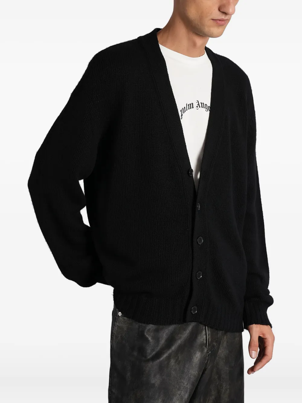 Palm Angels Vest met knoop Zwart