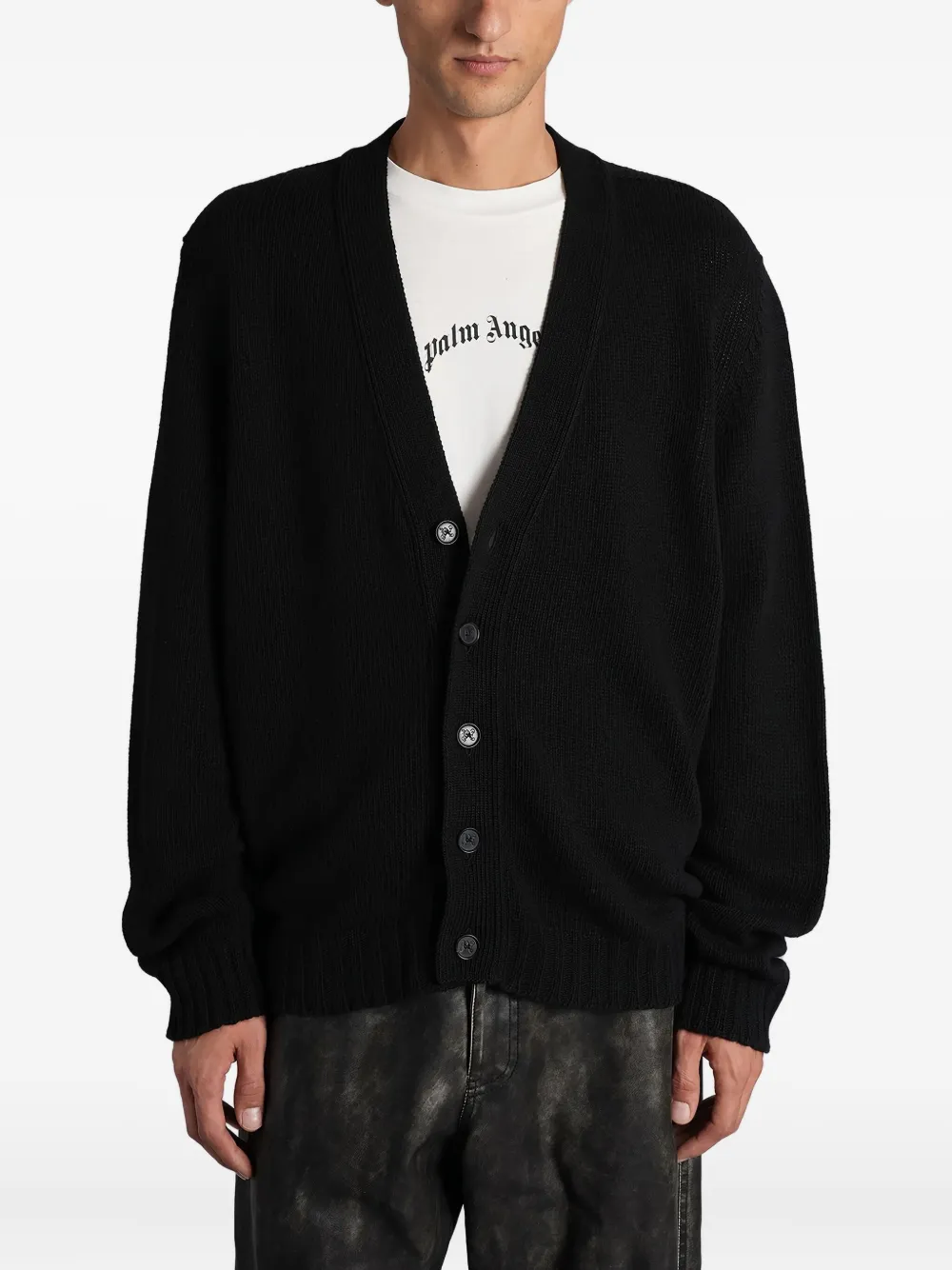 Palm Angels cárdigan con botones | negro | Image 1