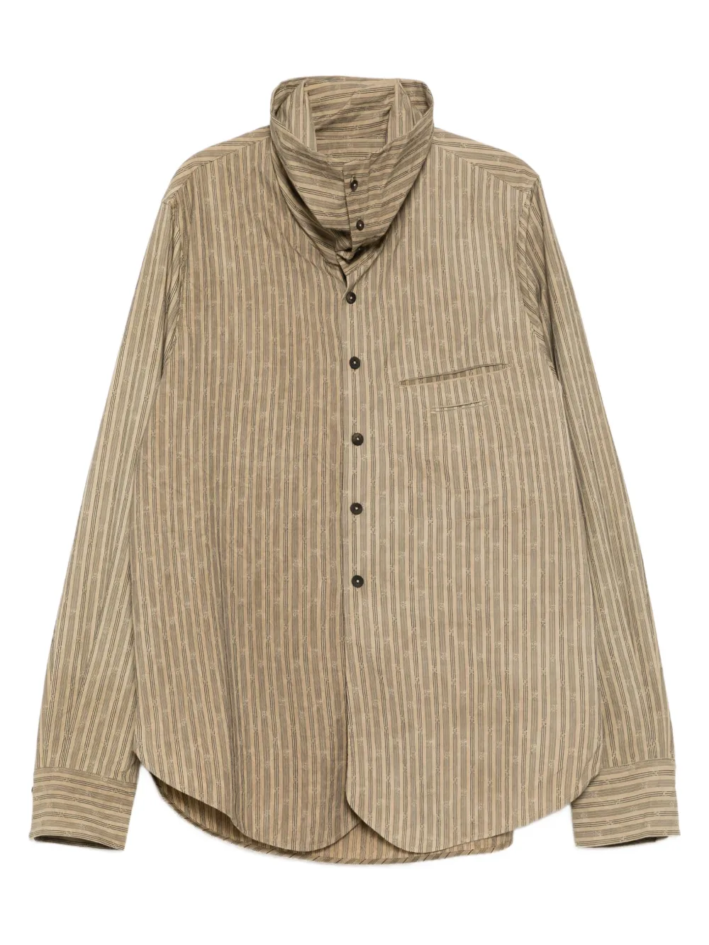 Ziggy Chen striped shirt | Neutrals | Image 1
