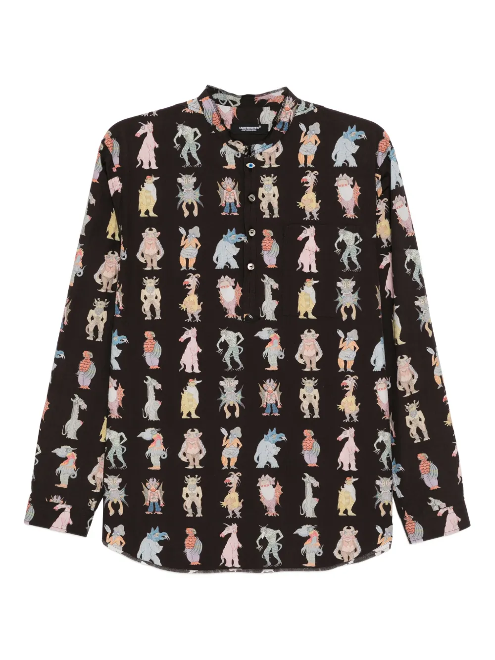 Undercover playera con monstruo estampado | marrón | Image 1