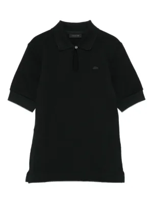 Polo Ralph Lauren cable-knit Polo Shirt | Black | FARFETCH CA