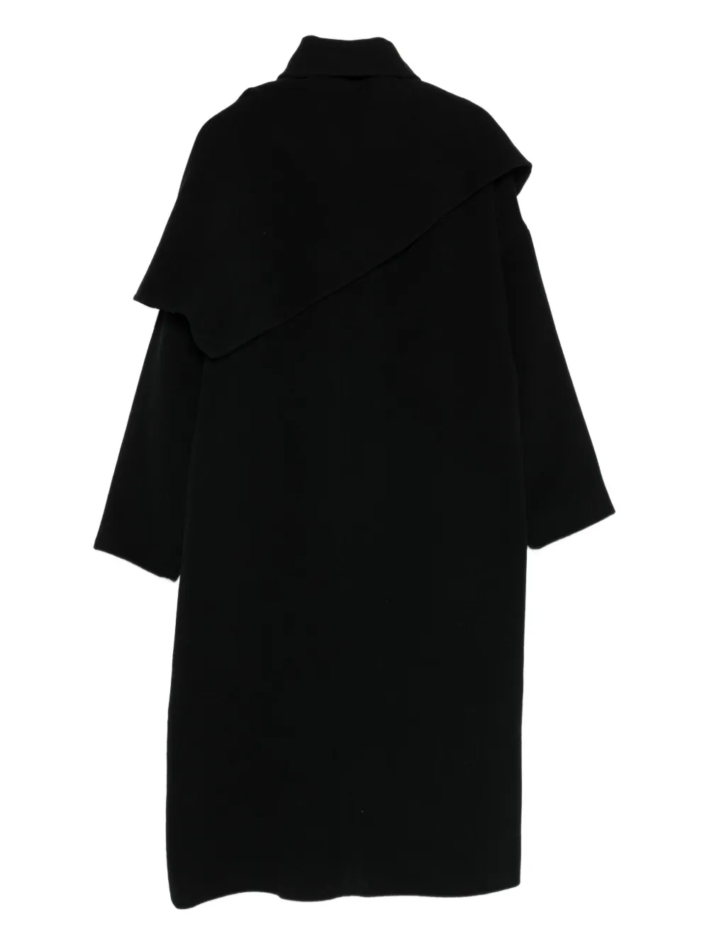 N°21 Front-button Coat In Black