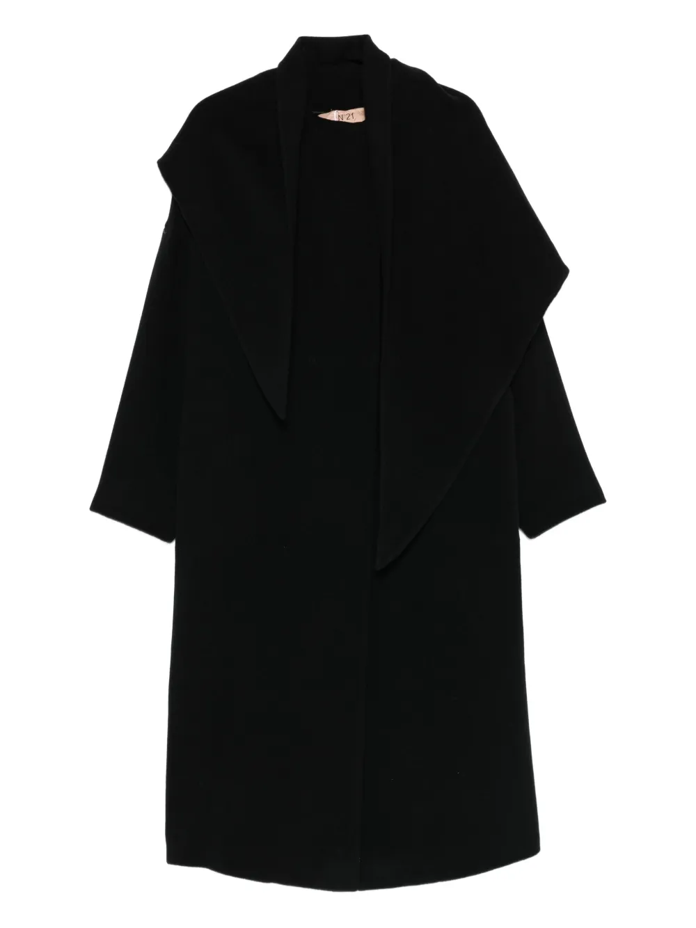 Nº21 front-button coat | Black | Image 1