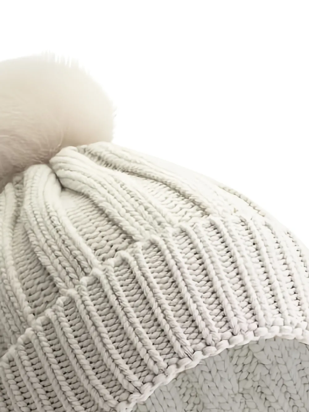 Woolrich Kids pompom-detail beanie - Wit