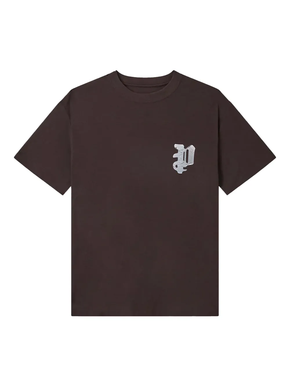 Purple Brand textured tape T-shirt | Brown | Image 1