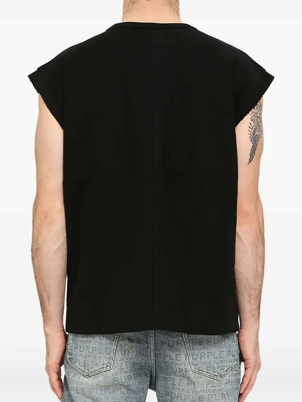 Purple Brand T-shirt met grafische print - Zwart