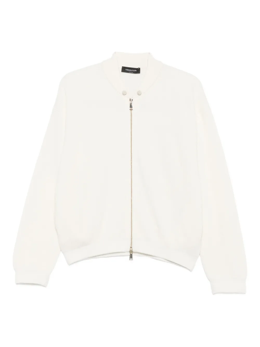 Fabiana Filippi Zip-up Cardigan In White