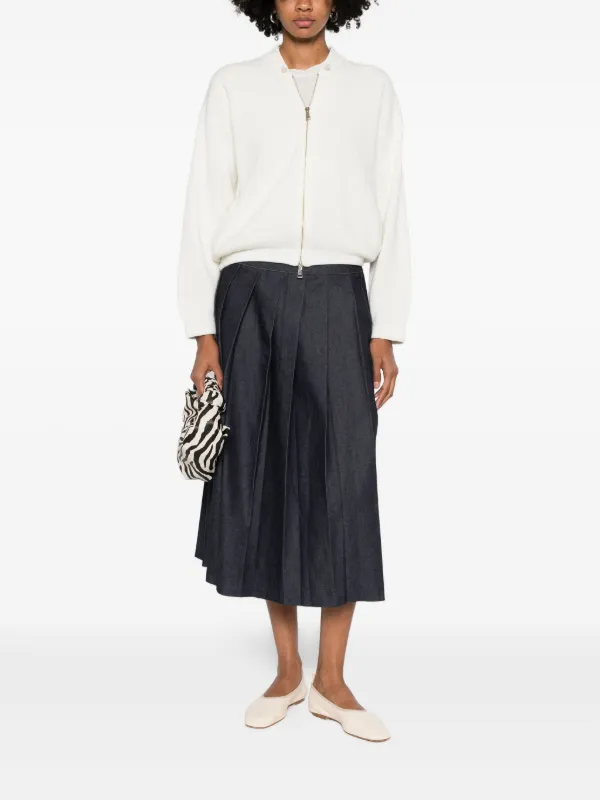 Fabiana Filippi ジップアップ カーディガン | ホワイト | FARFETCH JP