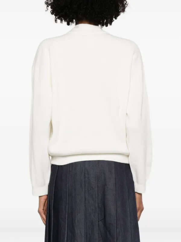 Fabiana Filippi ジップアップ カーディガン | ホワイト | FARFETCH JP