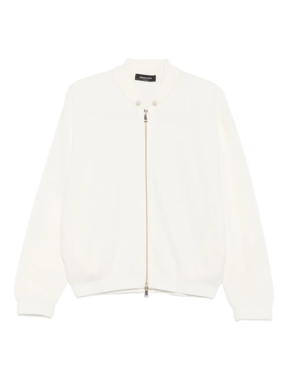 Fabiana Filippi zip-up cardigan - Bianco