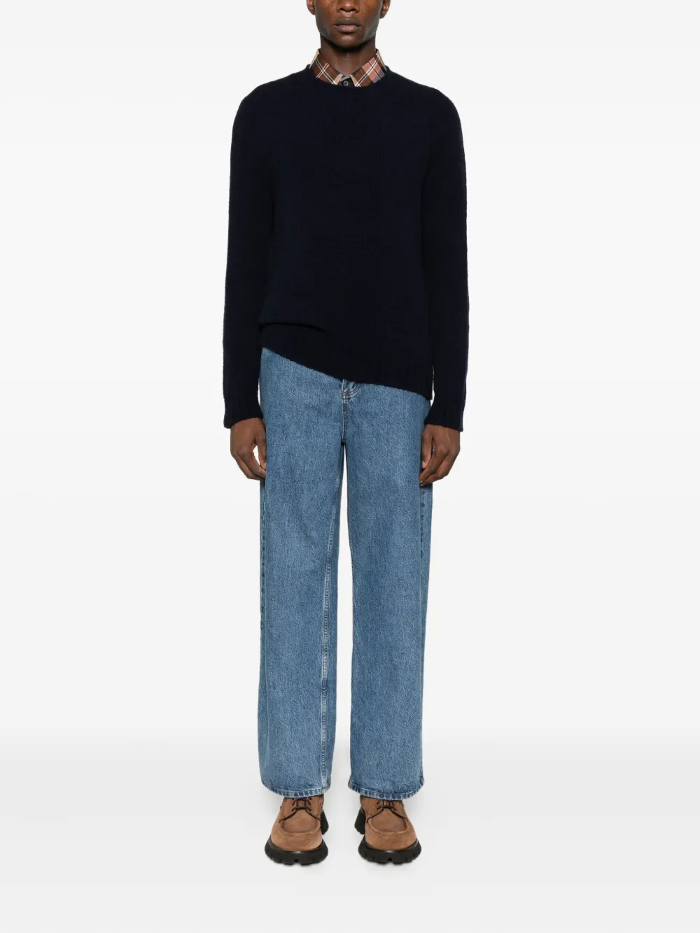 SCAGLIONE crew-neck sweater - Blauw