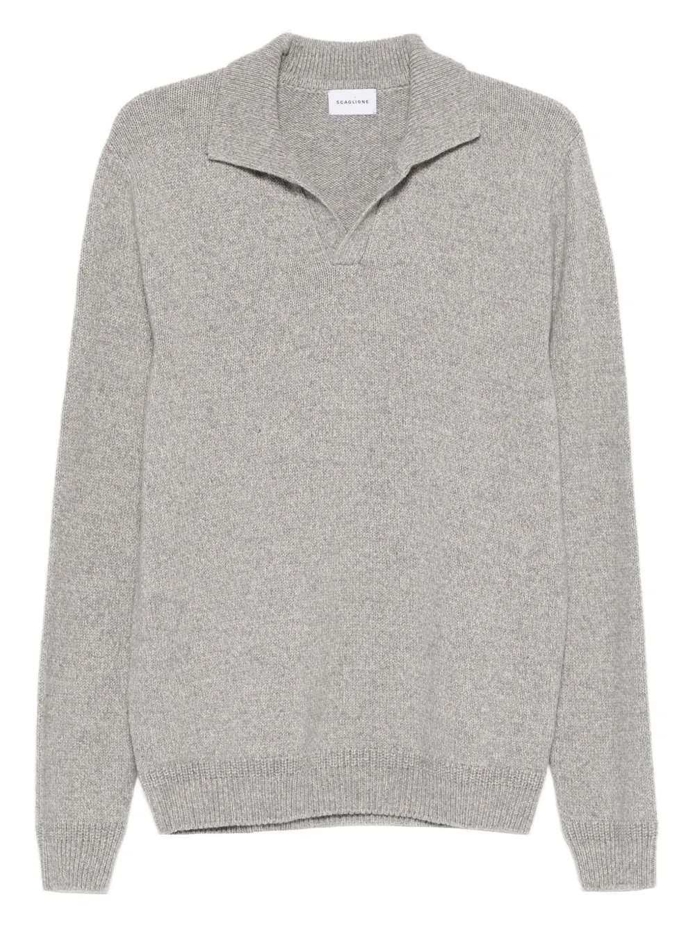 SCAGLIONE long-sleeved polo shirt | Grey | Image 1