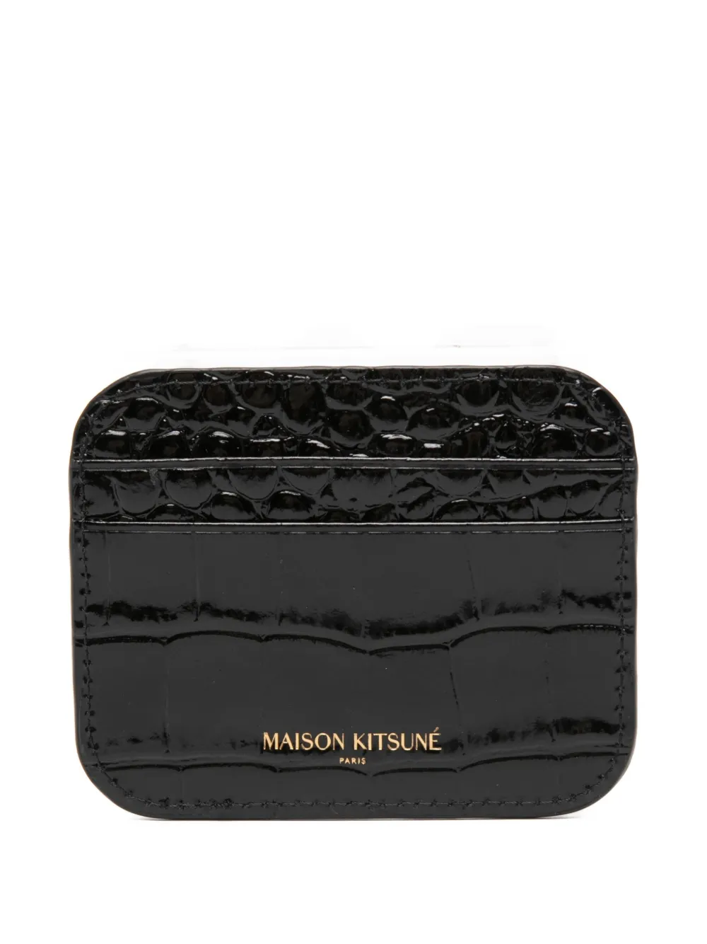 Maison Kitsuné Edie card holder - Zwart