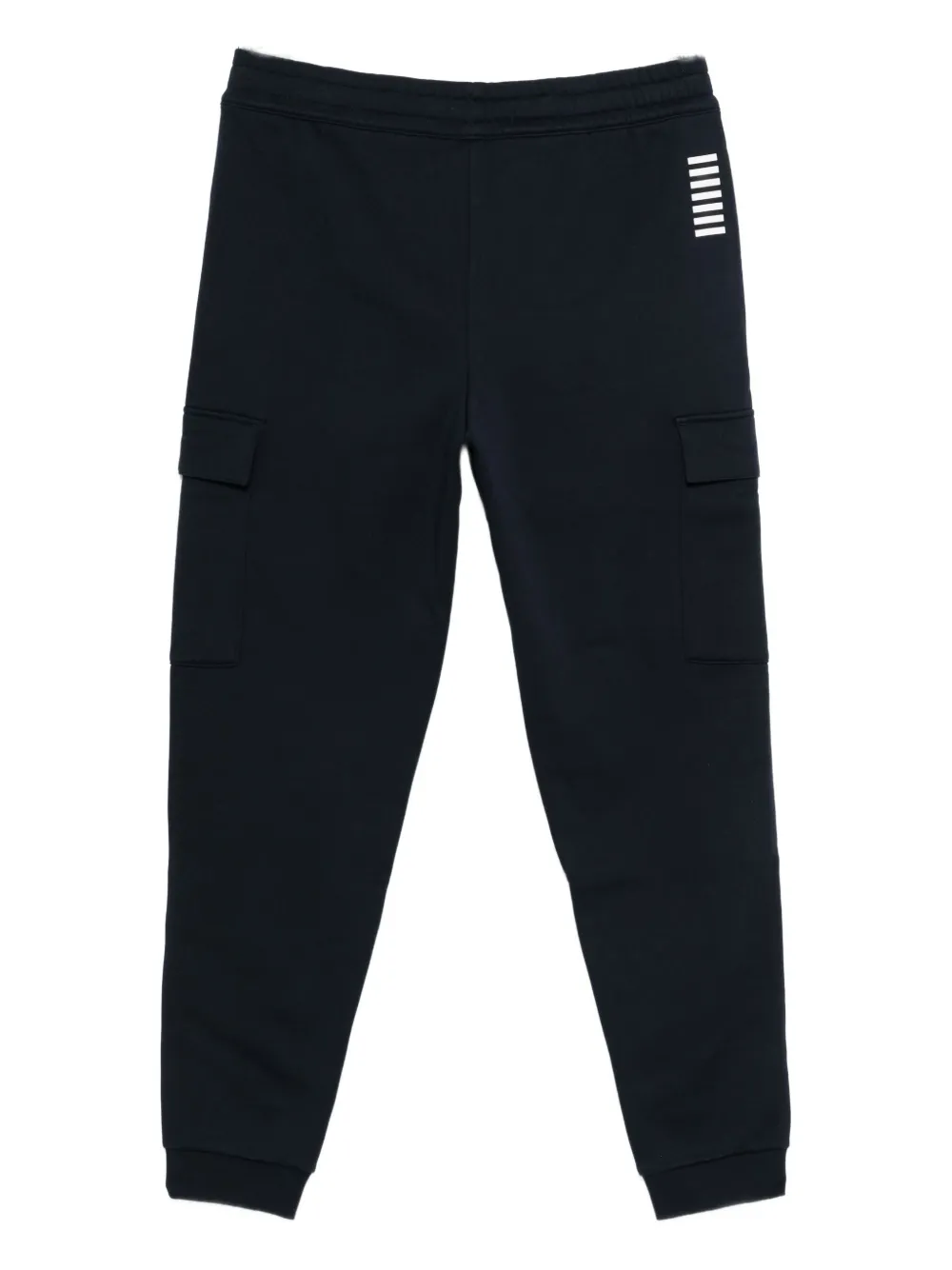 Ea7 Logo-detail Cargo Track Pants In Blue