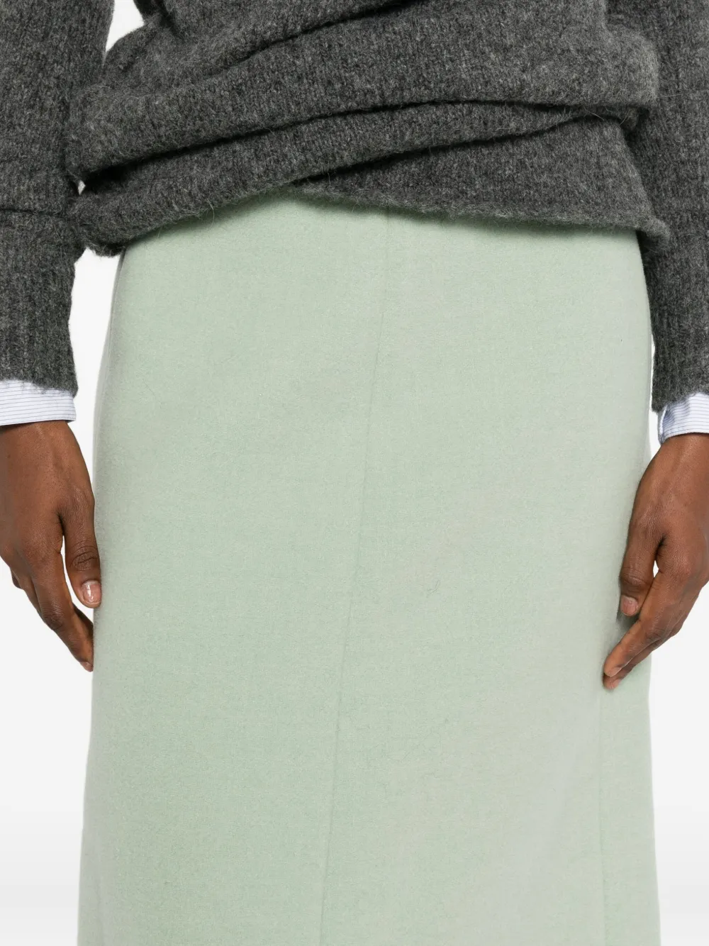 N°21 Rock Skirt In Green