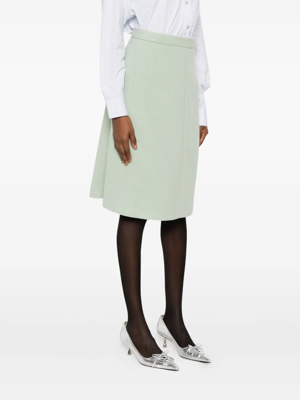 N°21 Rock Skirt In Green