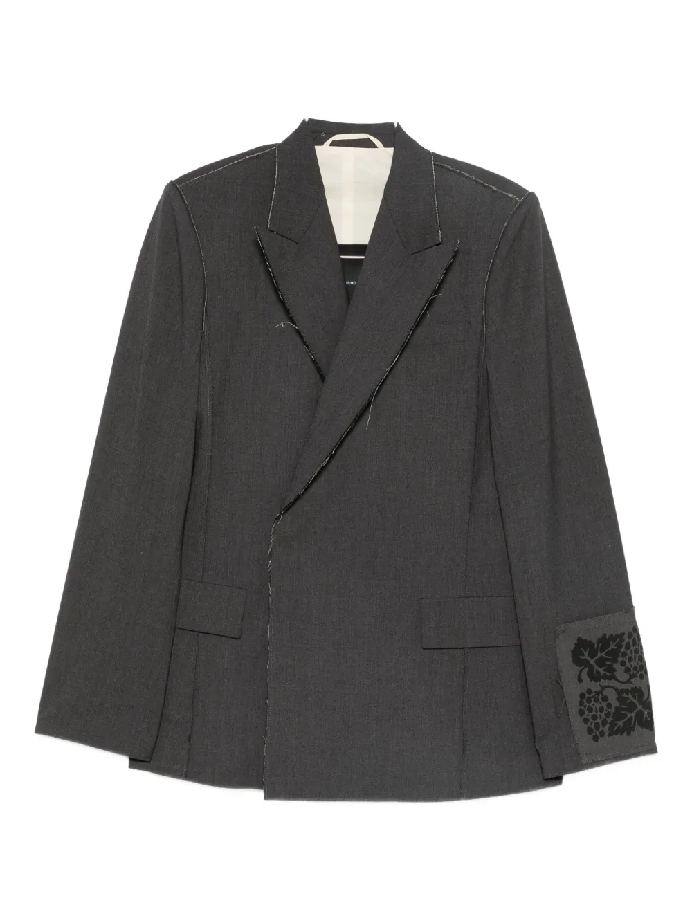FEDERICO CINA seam-detail blazer | Grey | Image 1