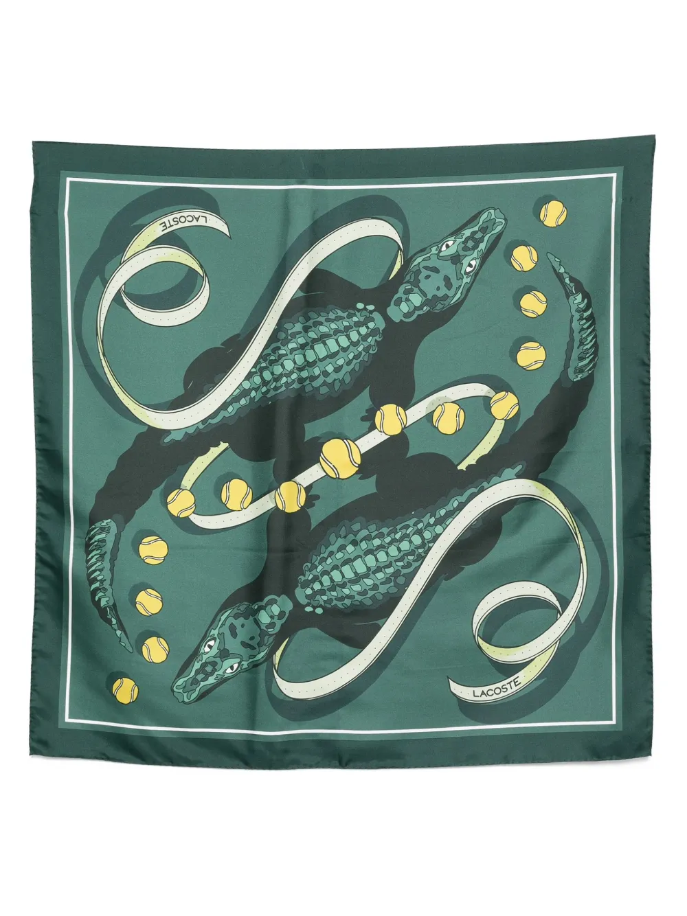 Lacoste mascada de seda | verde | Image 1