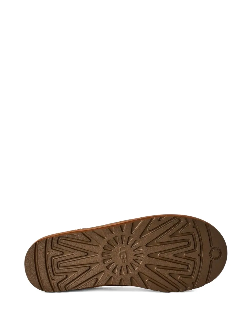Ugg Suede Slip-on Sabot With Braid Detail In Brown