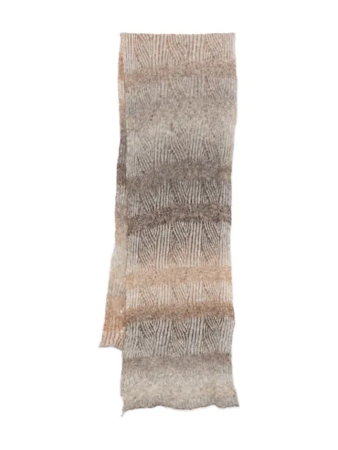 Kangra patterned-jacquard scarf