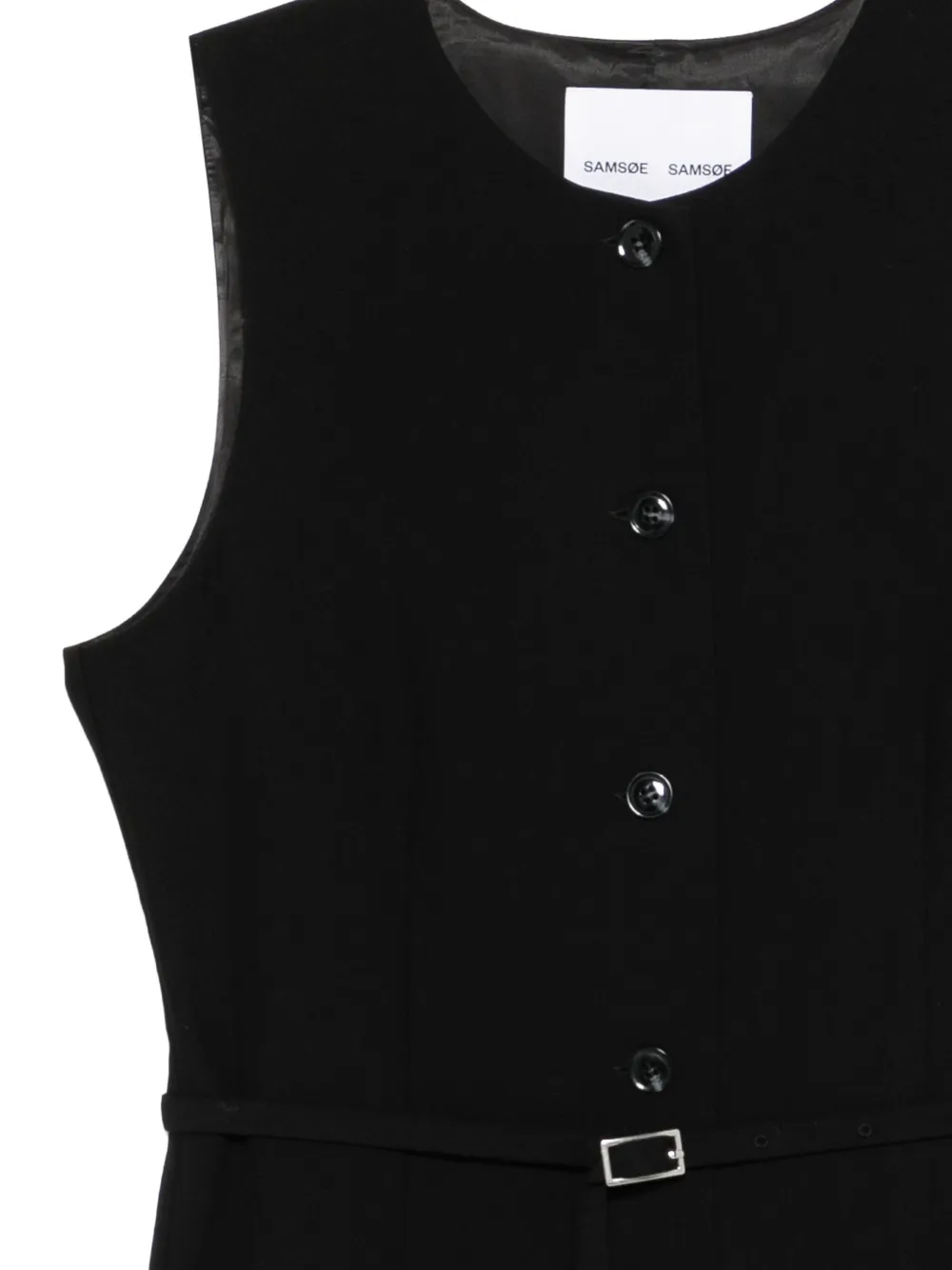 SAMSOE Saruma midi-jurk Zwart