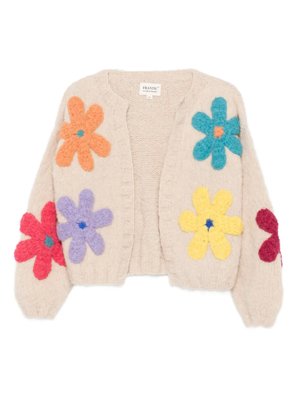 FRANTIC Marisol floral-embellished cardigan | Neutrals | Image 1