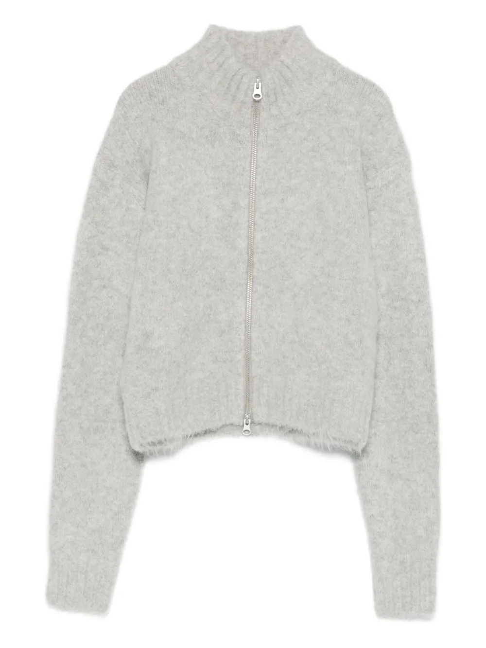 SAMSOE SAMSOE cardigan zippé à col montant | gris | Image 1