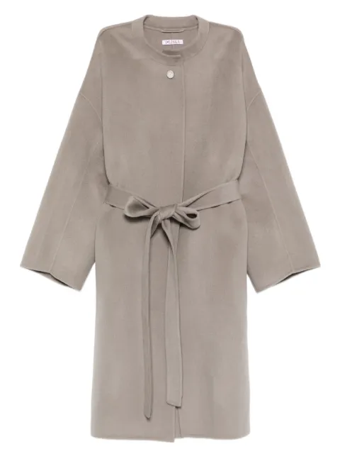 Liska belted cashmere coat