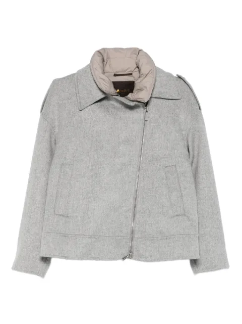 Moorer zip-up wool jacket