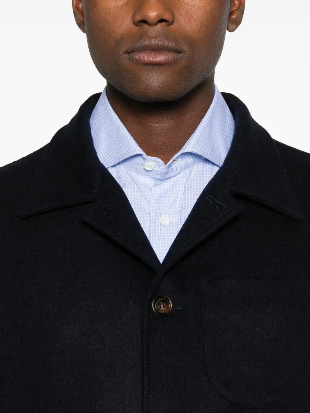 Brunello Cucinelli Wollen bomberjack Blauw