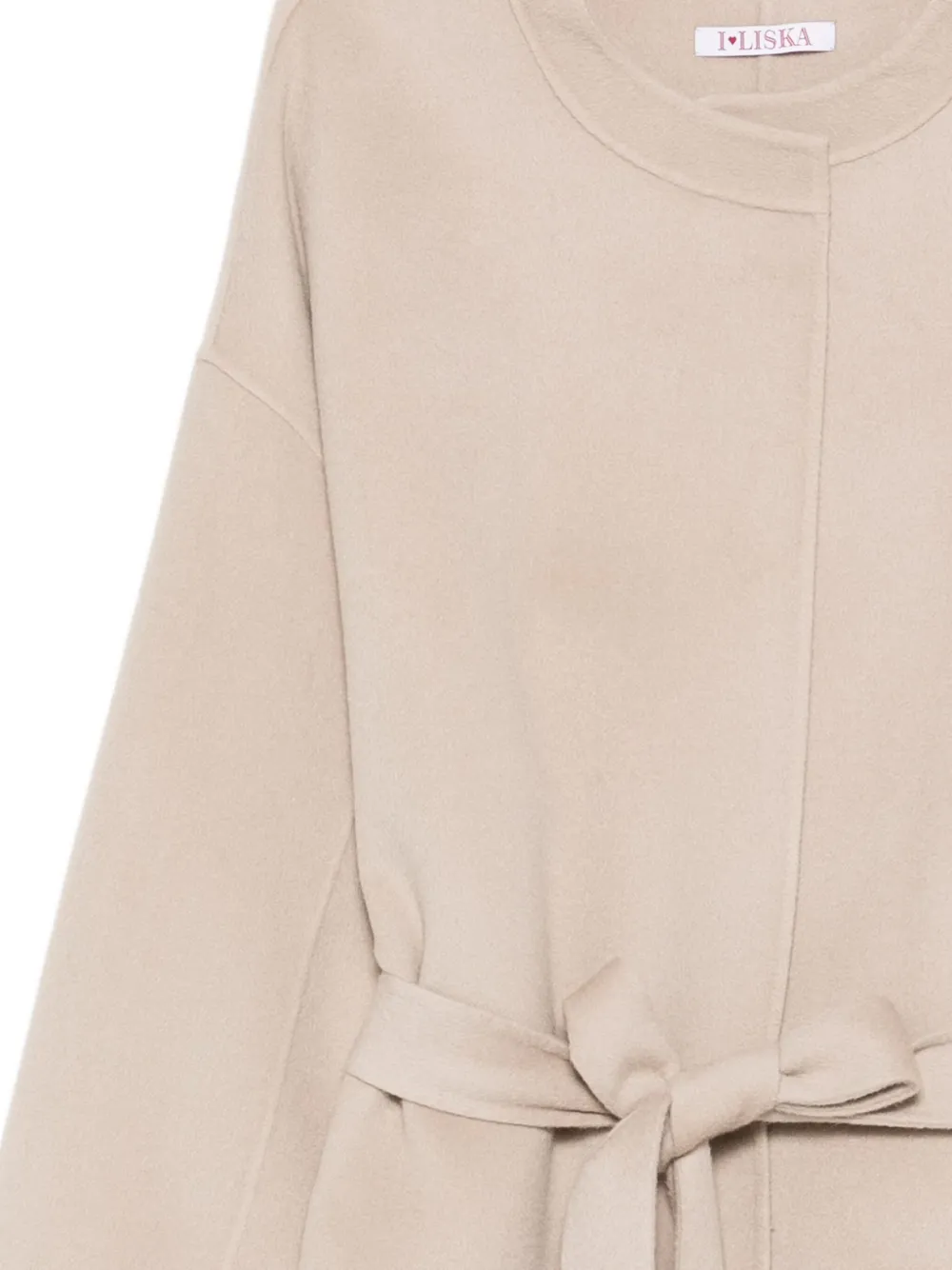 Liska Belted Coat In Brown