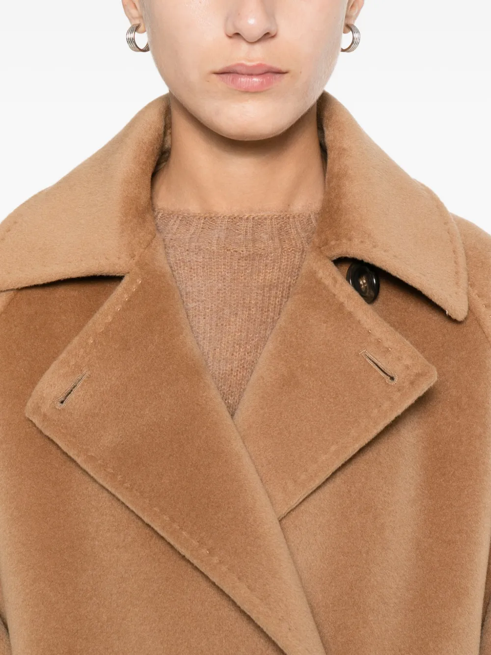 Max Mara Jack met dubbele rij knopen Bruin