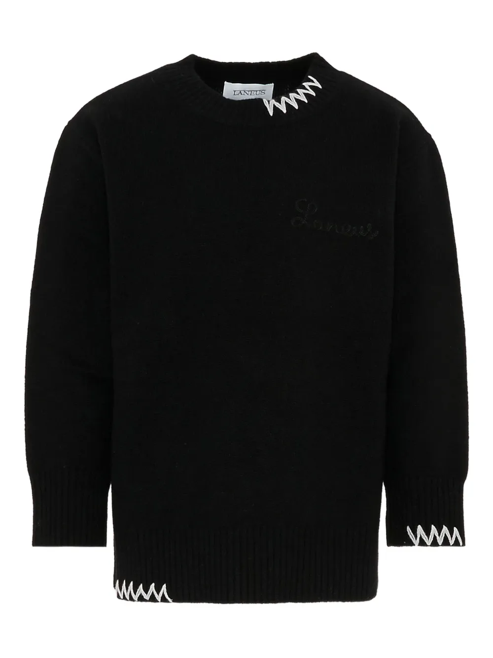 Laneus embroidered sweater | Black | Image 1
