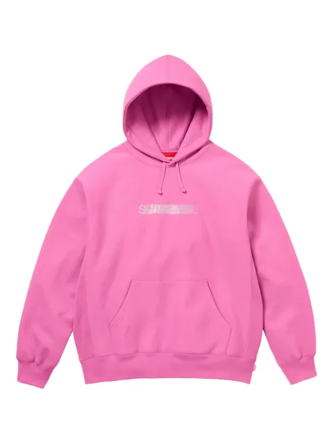 Supreme hoodie con logo en colaboración con Swarovski