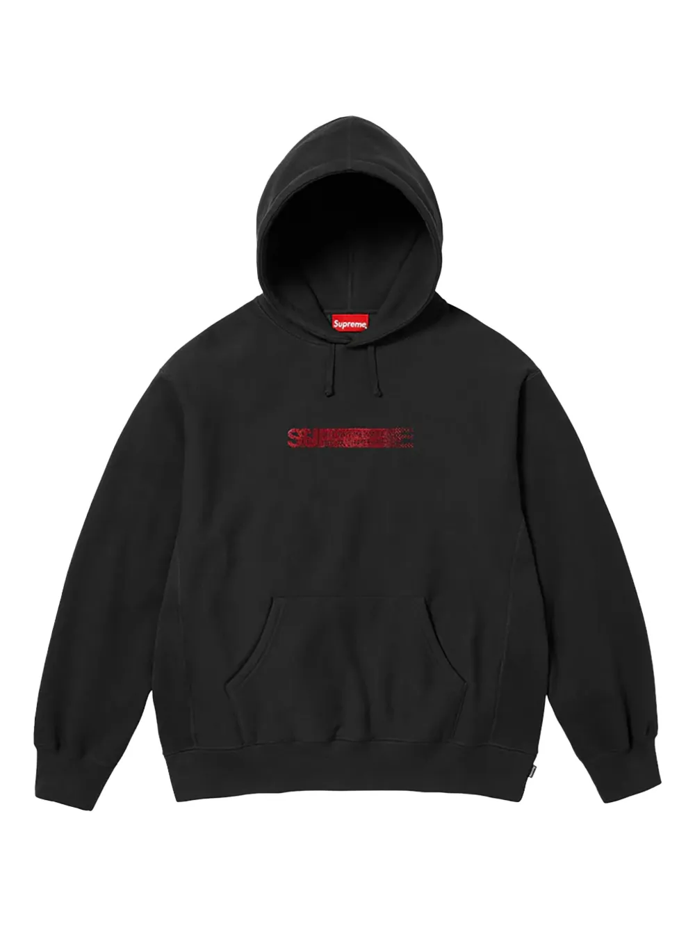 Supreme hoodie con logo en colaboración con Swarovski | negro | Image 1