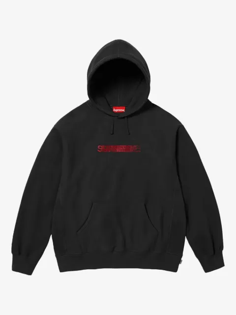 Supreme x Swarovski motion-logo hoodie