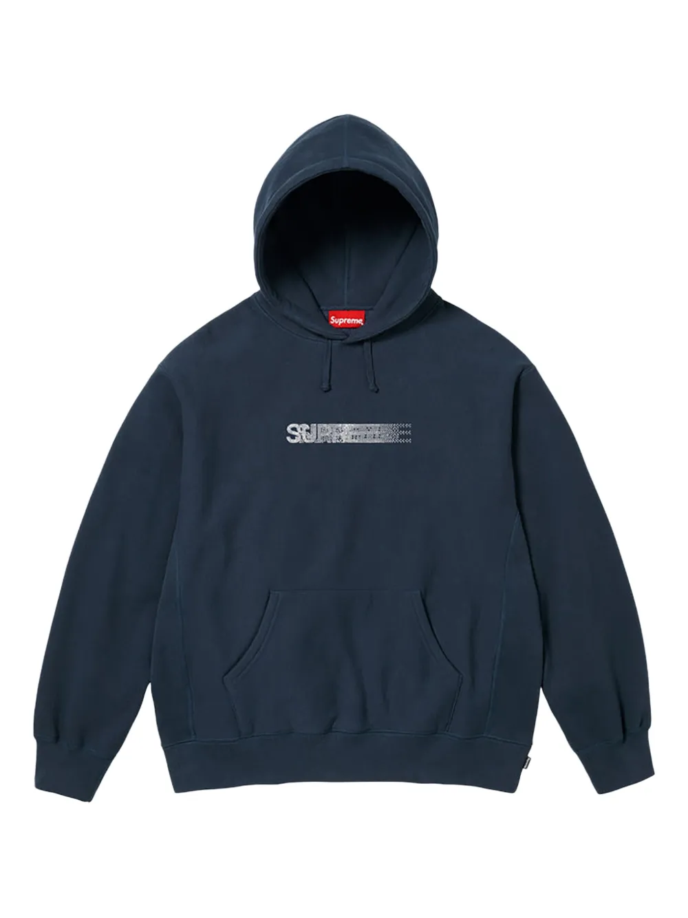 Supreme hoodie con logo en colaboración con Swarovski | azul | Image 1