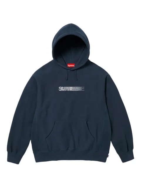 Supreme x Swarovski motion-logo hoodie