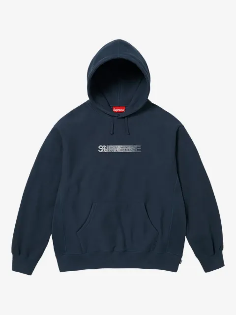 Supreme x Swarovski motion-logo hoodie